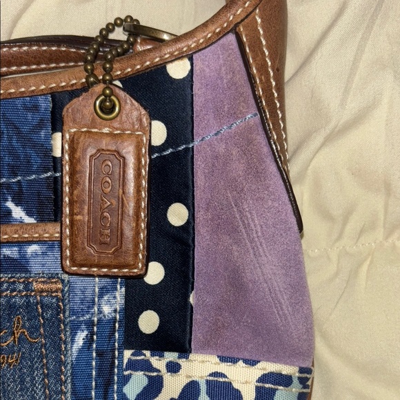 Coach denim patchwork bag - Picture 3 of 8